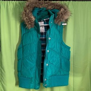 Green Puffy Vest